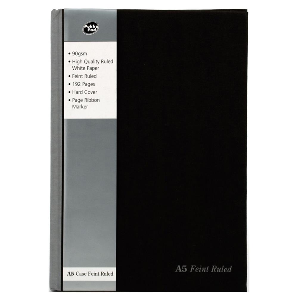 Pukka Black A5 Casebound Notebook